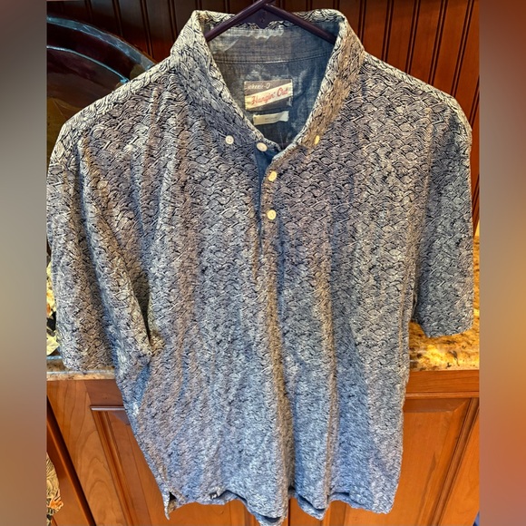 Johnnie-O men’s “Hangin’‎ Out” polo. Sharp Navy and White Casual Shirt. Medium - Picture 4 of 6